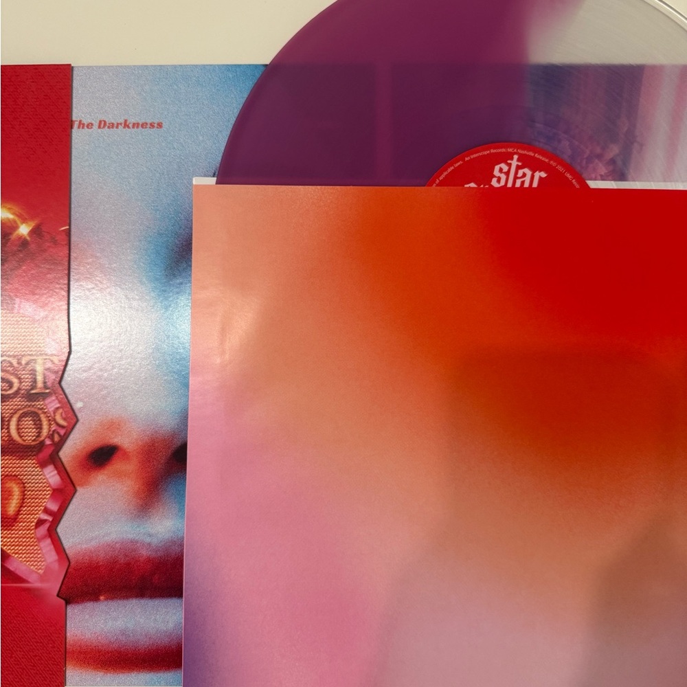 Kacey Musgraves Star Crosses pink and clear split vinyl record